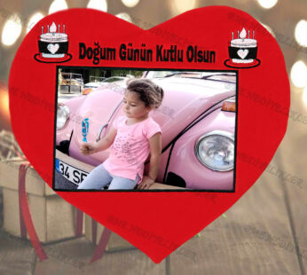 KOD – YSB -14 kalpli DOĞUM GÜNÜN KUTLU OLSUN nakışlı yastık